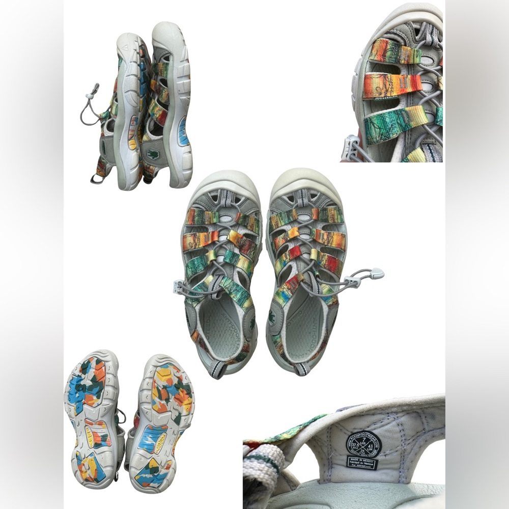 Keen Gray and White Sandals Comfortable and Stylish